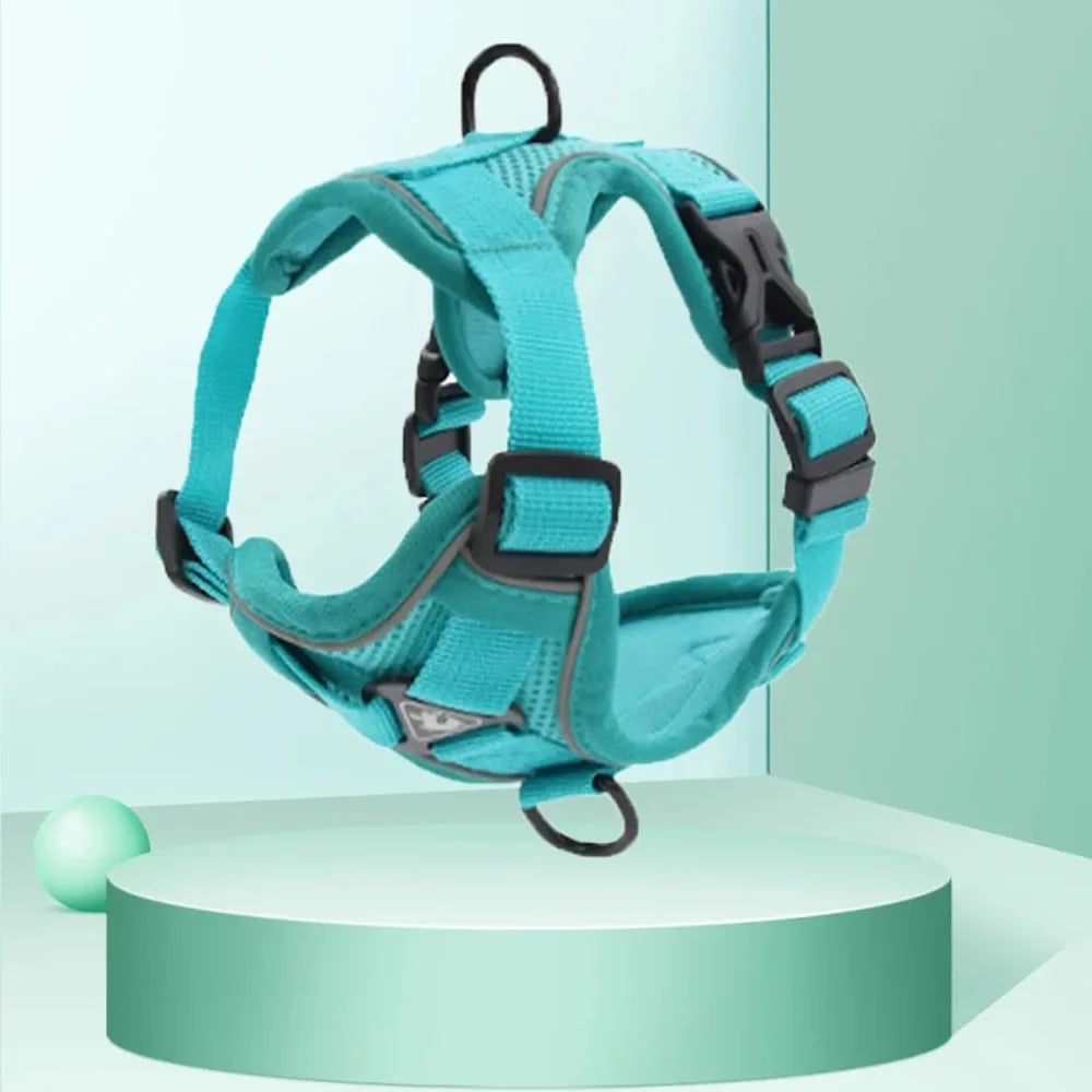 Adjustable Dog Harness with Leash - Soft & Breathable