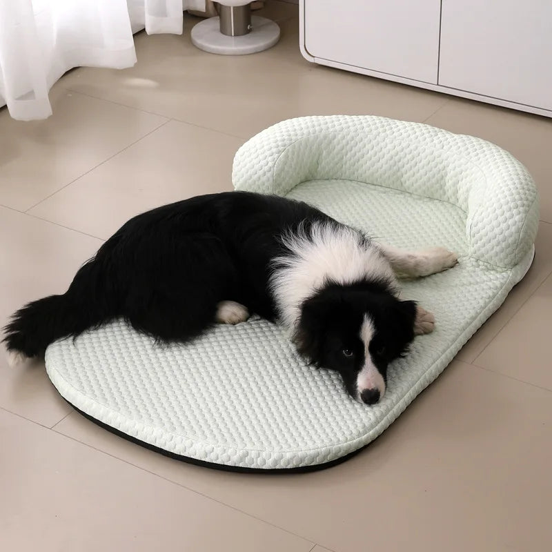Ice Silk Cooling Pet Bed - Summer Comfort for Dogs & Cats