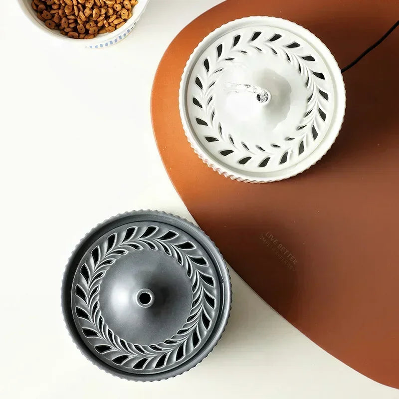 Ceramic Automatic Cat Water Fountain