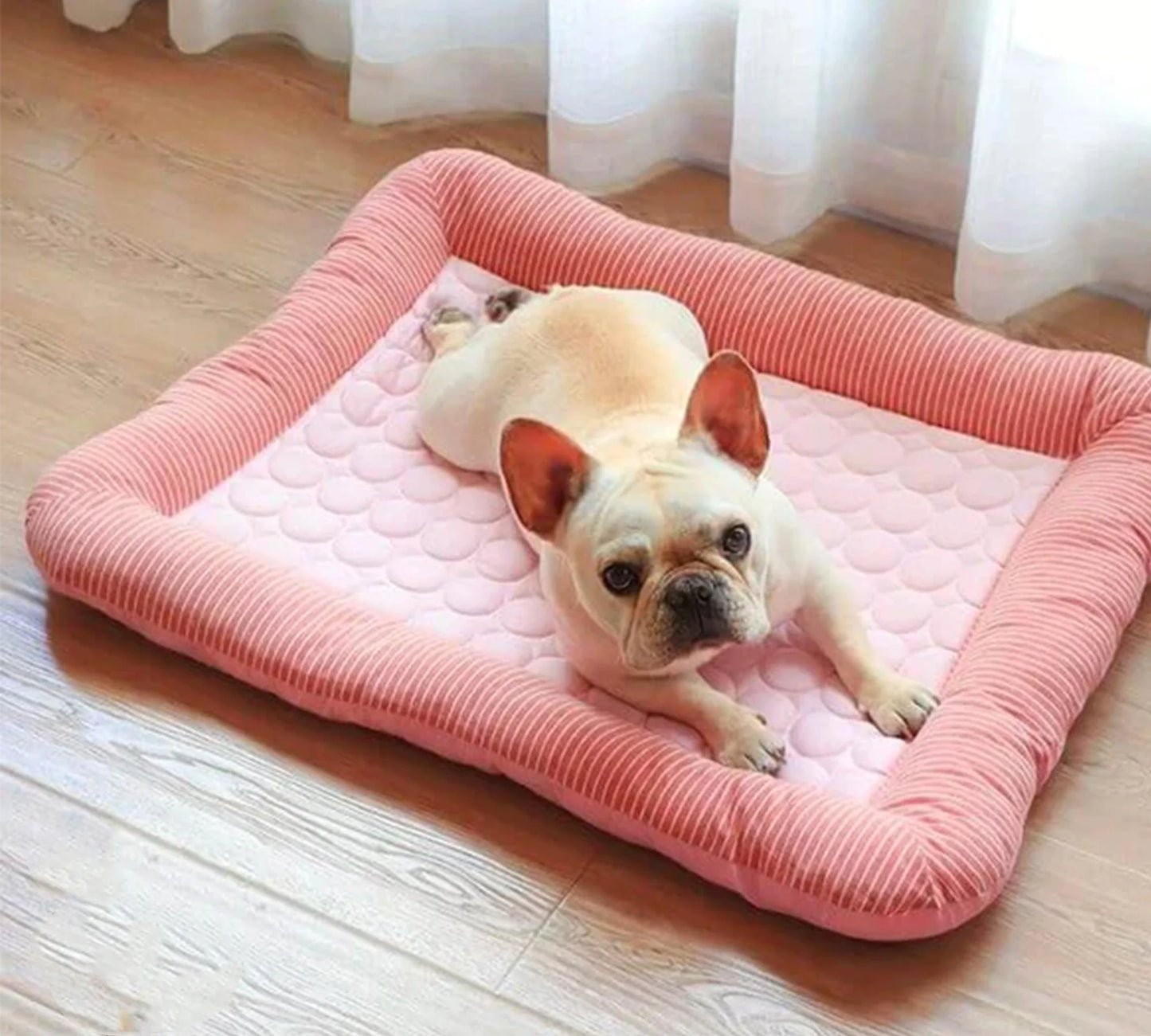 Cooling Pet Bed for Cats and Dogs - Ice Silk Comfort