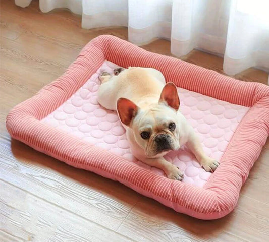 Cooling Pet Bed for Cats and Dogs - Ice Silk Comfort