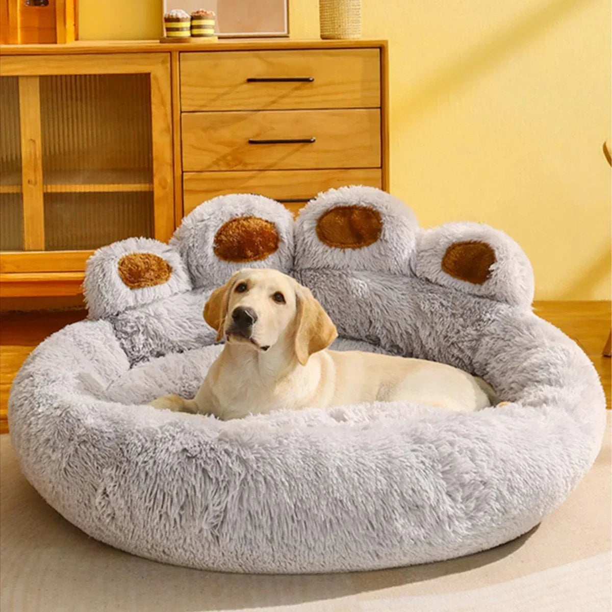 Cozy Plush Pet Sofa Bed for Dogs and Cats