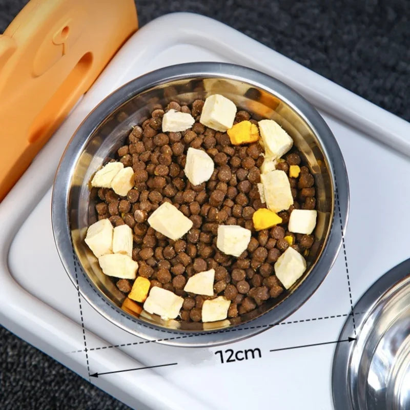 Adjustable Elevated Pet Bowls for Cats & Small Dogs