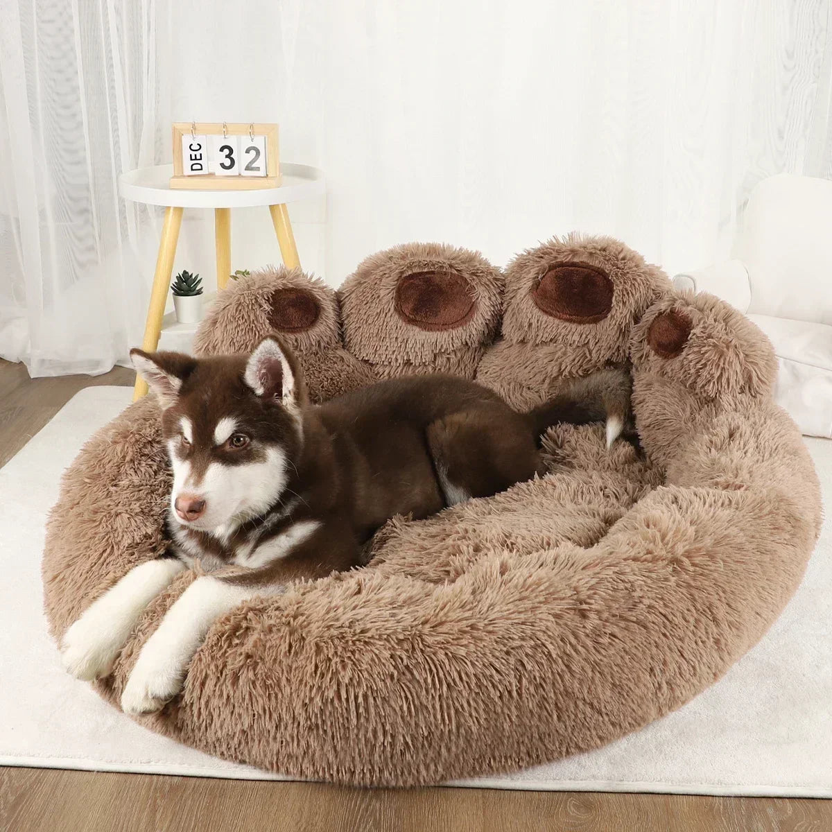 Cozy Plush Pet Sofa Bed for Dogs and Cats