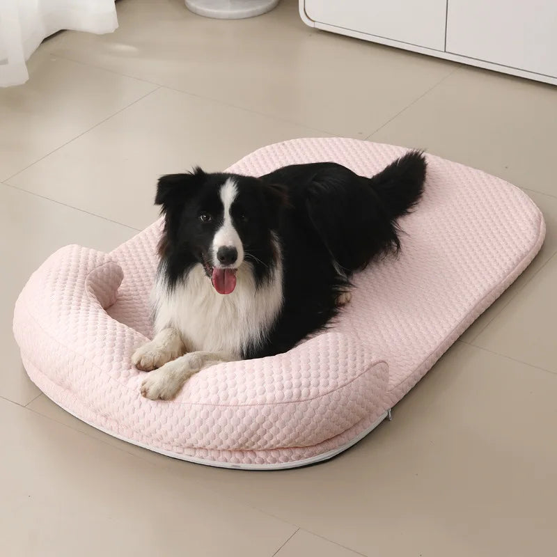 Ice Silk Cooling Pet Bed - Summer Comfort for Dogs & Cats