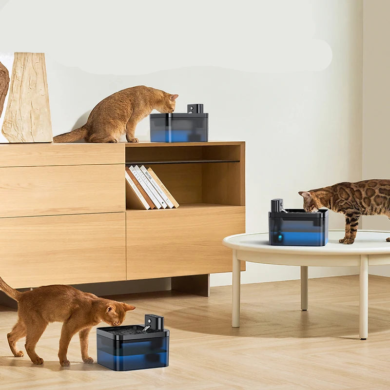 Smart Wireless Cat Water Fountain with Infrared Sensor