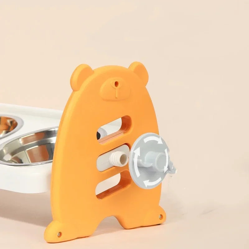 Adjustable Elevated Pet Bowls for Cats & Small Dogs