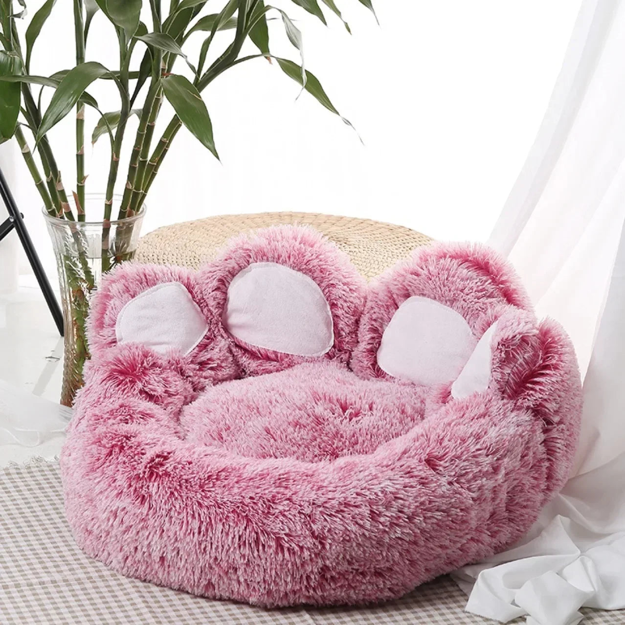 Cozy Plush Pet Sofa Bed for Dogs and Cats