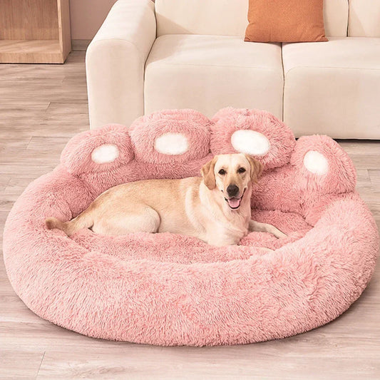 Cozy Plush Pet Sofa Bed for Dogs and Cats