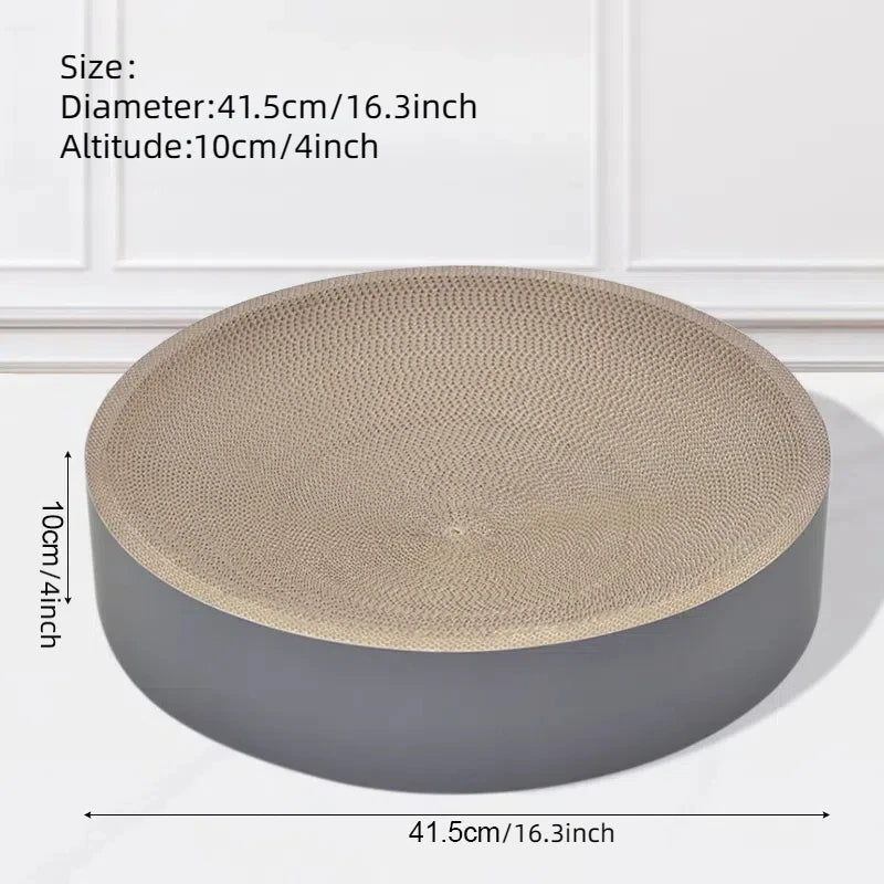 Oval & Round Cardboard Cat Scratcher Bed