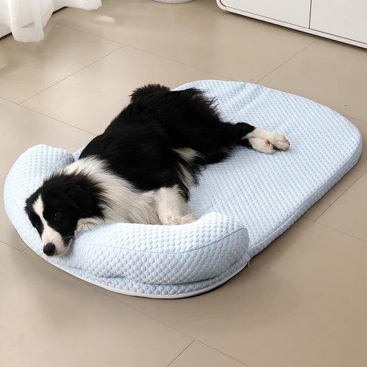 Ice Silk Cooling Pet Bed - Summer Comfort for Dogs & Cats