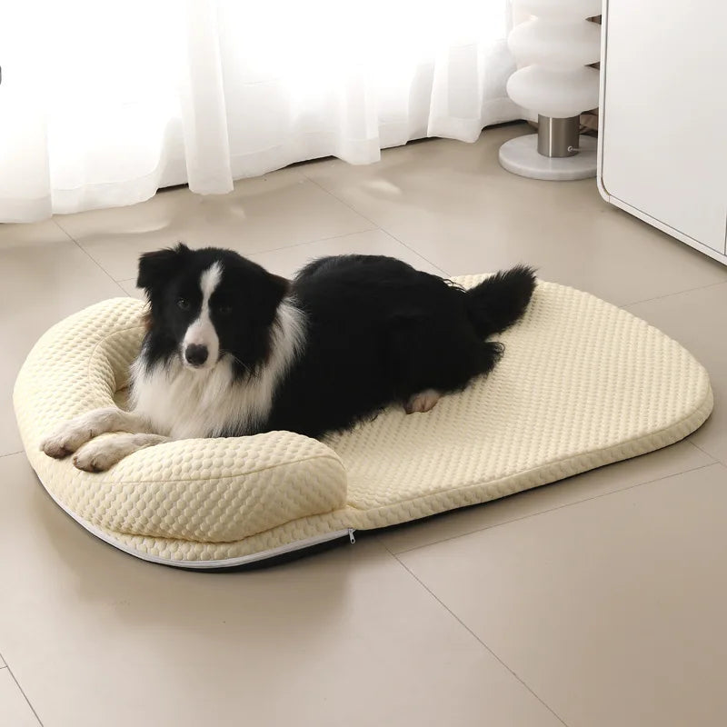 Ice Silk Cooling Pet Bed - Summer Comfort for Dogs & Cats