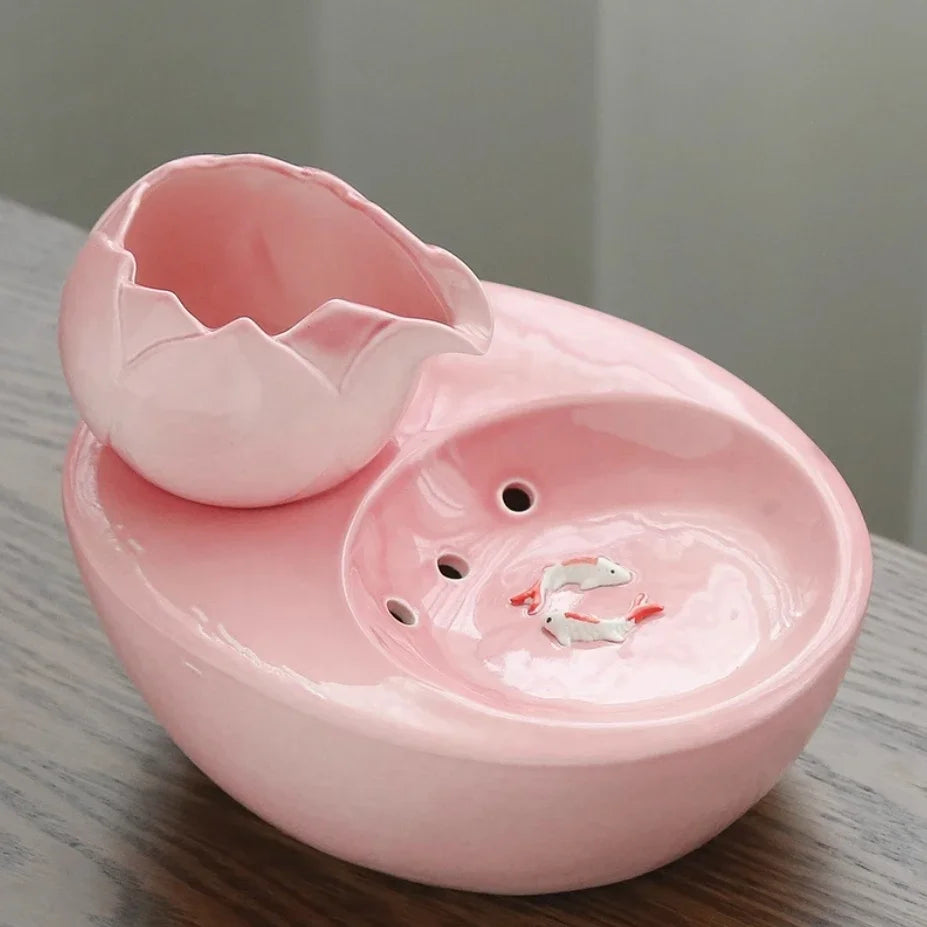 Ceramic Pet Water Fountain - Automatic & Quiet